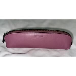 Coach Pink Leather Pencil Case